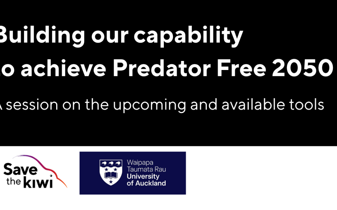Building our capacity to achieve Predator Free 2050